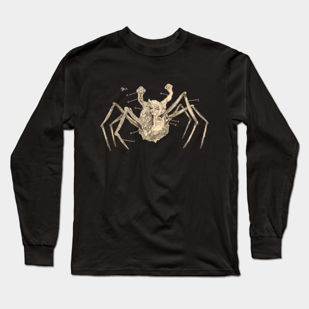 Head Crab Spider Thing Long Sleeve T-Shirt by INLE Designs